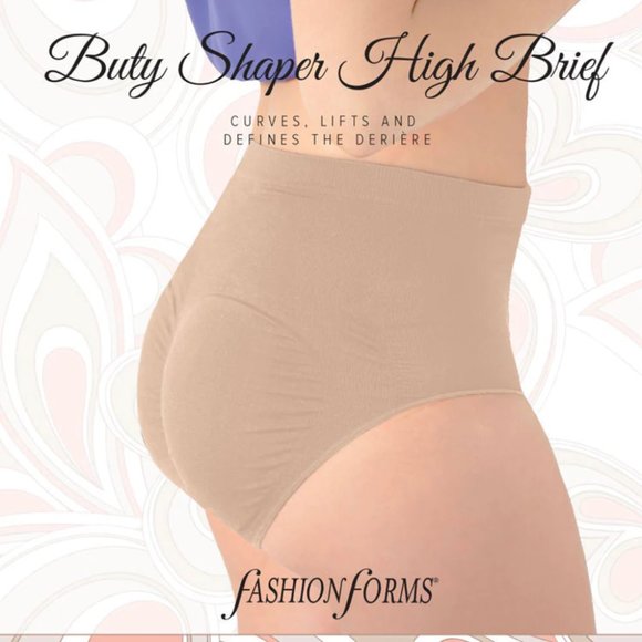 NWT The Magic Butt Lifter - Fashion Forms Buty Shaper High Brief in Nude - Picture 3 of 9